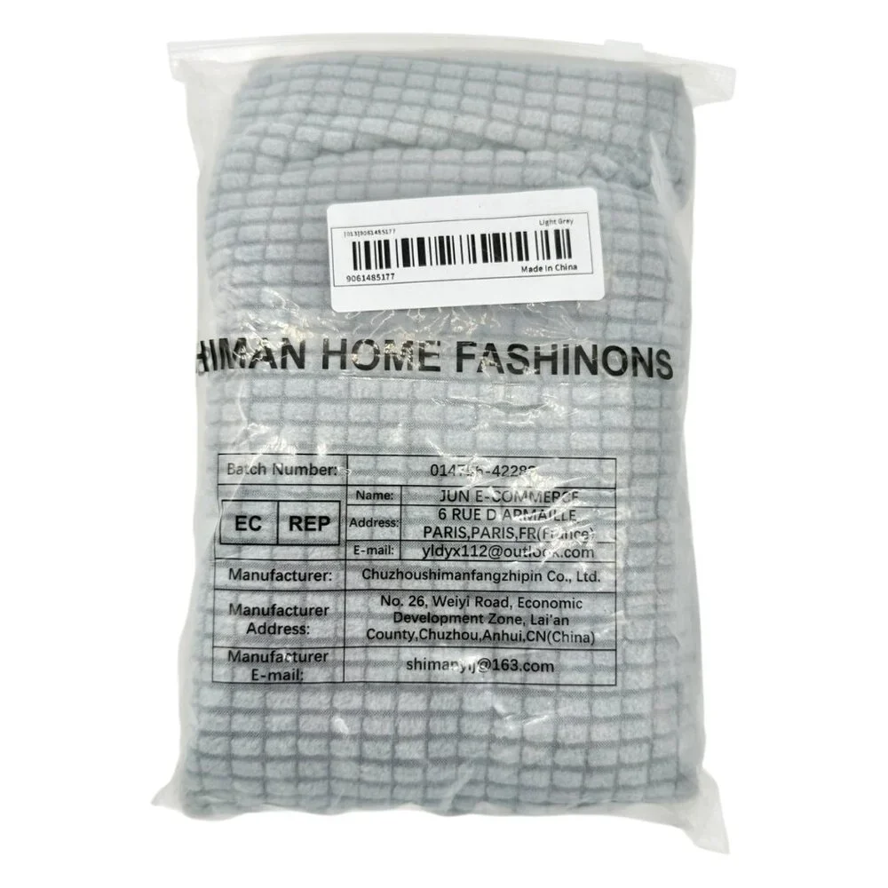 Two packs of 2 pcs Stretch Armrest Covers Gray By Shiman Home Fashions NEW